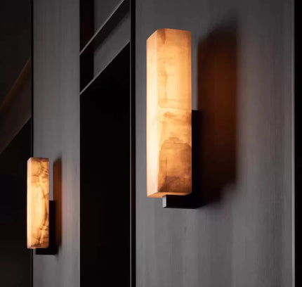 Wall lamp (Sconce) VESTA by Rodesigne — two sizes on dark wall