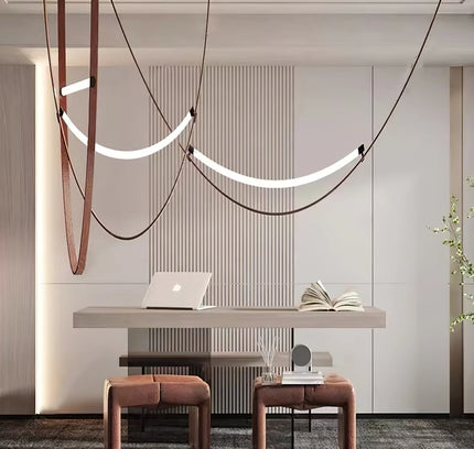 Pendant lamp LEALINE by Rodesigne — glass modern pendant light, custom designer lighting by RODESIGNE