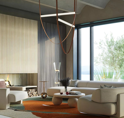 Pendant lamp LEALINE by Rodesigne — glass modern pendant light, custom designer lighting by RODESIGNE