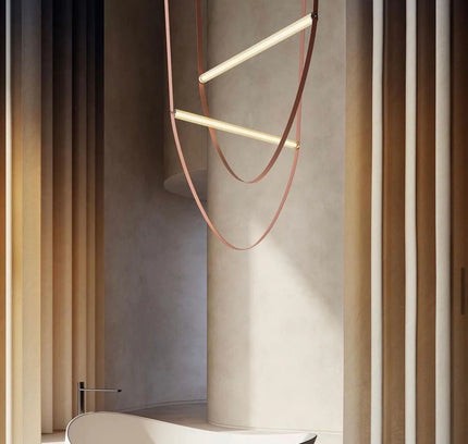 Pendant lamp LEALINE by Rodesigne — glass modern pendant light, custom designer lighting by RODESIGNE