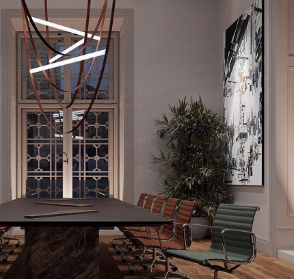 Pendant lamp LEALINE by Rodesigne — glass modern pendant light, custom designer lighting by RODESIGNE