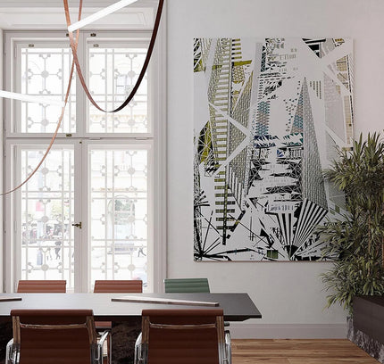 Pendant lamp LEALINE by Rodesigne — glass modern pendant light, custom designer lighting by RODESIGNE