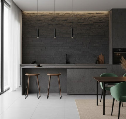 Panel LITTLE STRIP STONE — decorative acoustic wall panel, sound absorption by RODESIGNE