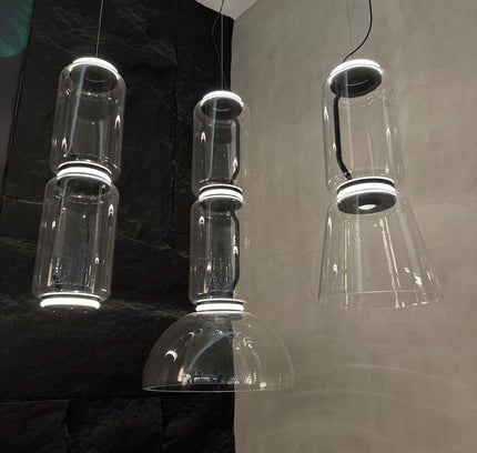 Pendant lamp KRUKKE by Rodesigne — glass modern pendant light, custom designer lighting by RODESIGNE
