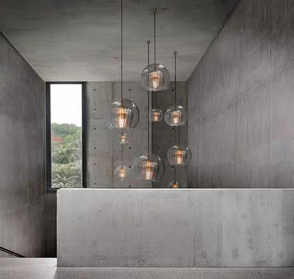Pendant Light PLEATED CRYSTAL — glass modern pendant light, custom designer lighting by RODESIGNE