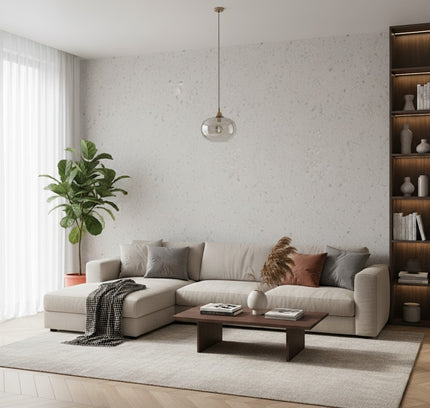 Wall Panel NEW TRAVERTINO WHITE — decorative acoustic wall panel, sound absorption by RODESIGNE