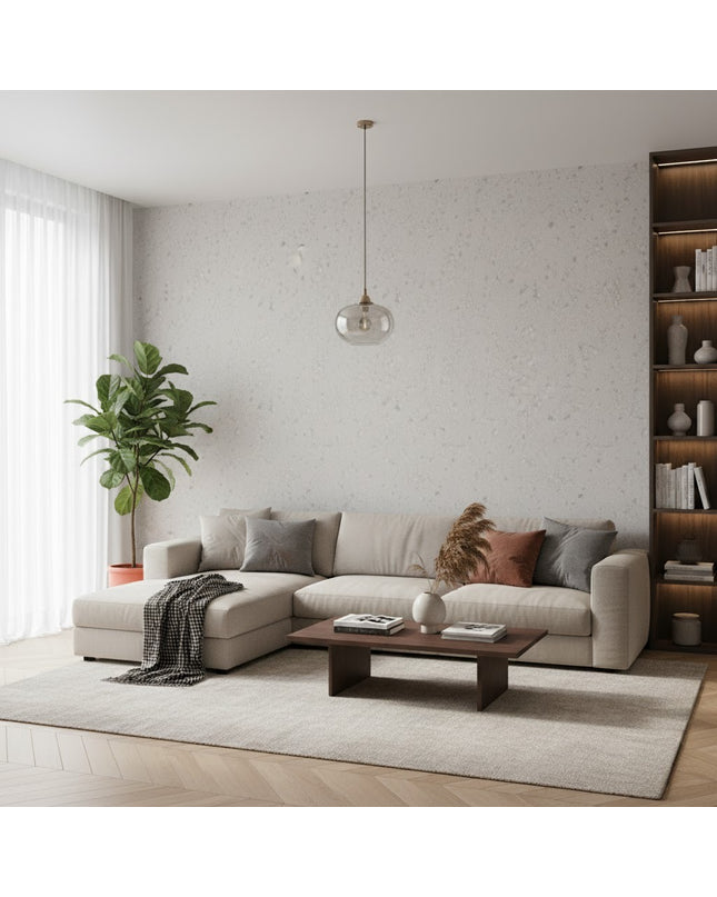 Wall Panel NEW TRAVERTINO WHITE — decorative acoustic wall panel, sound absorption by RODESIGNE