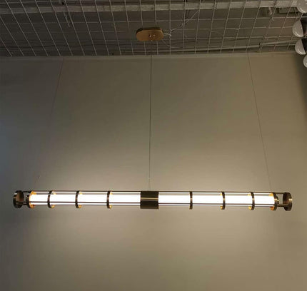 Chandelier CAGE TUBA — designer chandelier, custom lighting by RODESIGNE