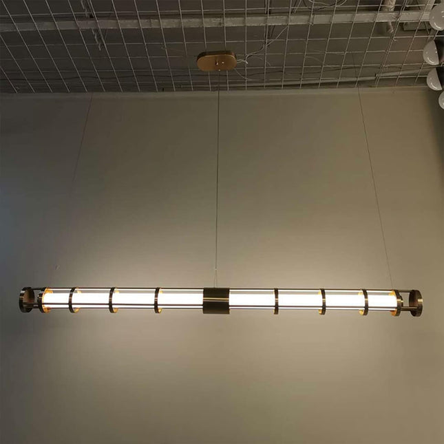 Chandelier CAGE TUBA — designer chandelier, custom lighting by RODESIGNE