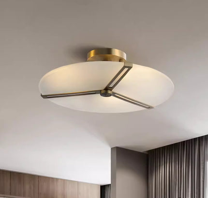 Сeiling lamp ASO by Rodesigne — brass designer piece by RODESIGNE