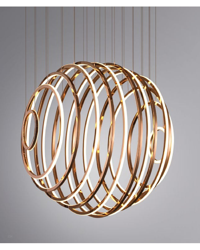 Chandelier AERRONDO — designer chandelier, custom lighting by RODESIGNE