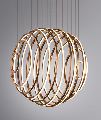 Chandelier AERRONDO — designer chandelier, custom lighting by RODESIGNE