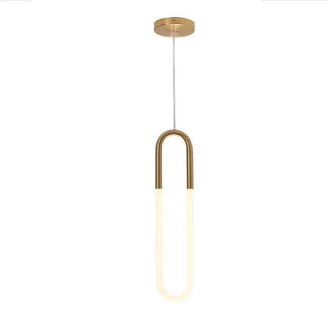 Pendant lamp RUDI LOOP by Rodesigne — brass modern pendant light, custom designer lighting by RODESIGNE