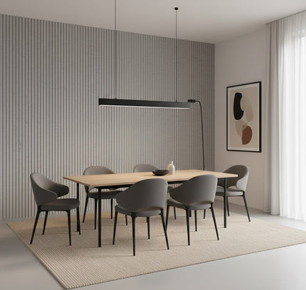 Wall Panel SQUARE LINE STONE — decorative acoustic wall panel, sound absorption by RODESIGNE