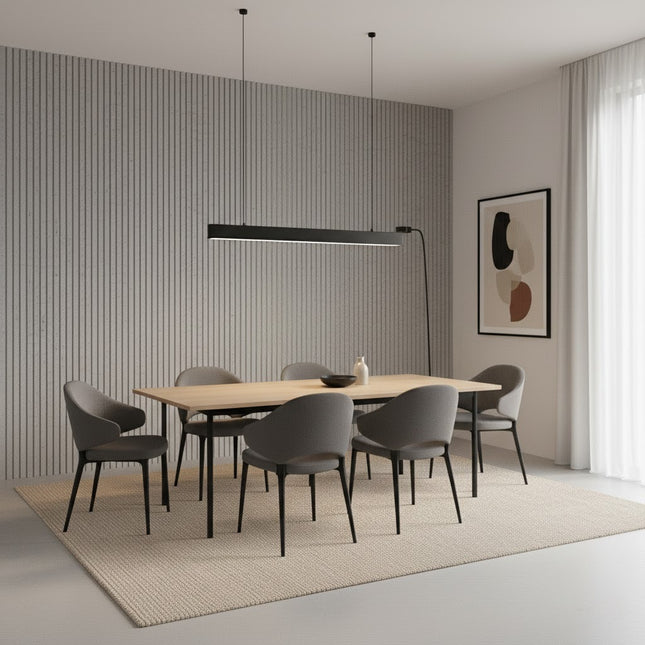 Wall Panel SQUARE LINE STONE — decorative acoustic wall panel, sound absorption by RODESIGNE
