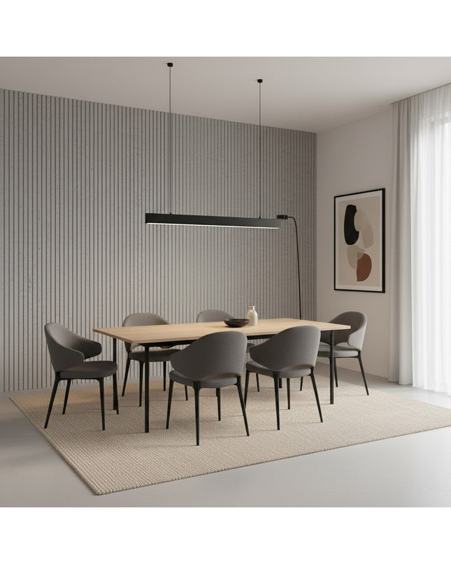 Wall Panel SQUARE LINE STONE — decorative acoustic wall panel, sound absorption by RODESIGNE