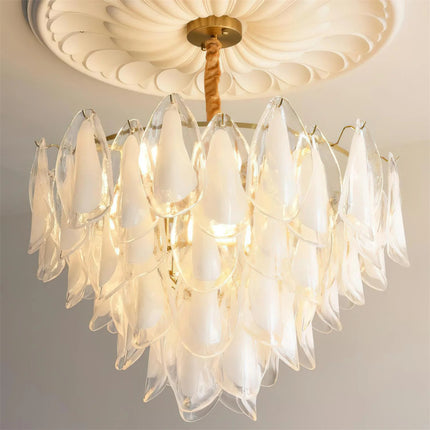 Chandelier MALANA by RODESIGNE, 50 × 45 cm, White