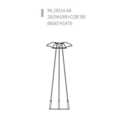 Floor Lamp FALCONE — designer floor lamp by RODESIGNE