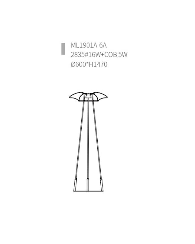 Floor Lamp FALCONE — designer floor lamp by RODESIGNE