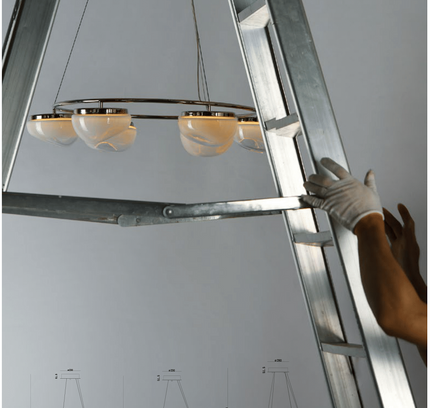 Chandelier ADONNY — designer chandelier, custom lighting by RODESIGNE