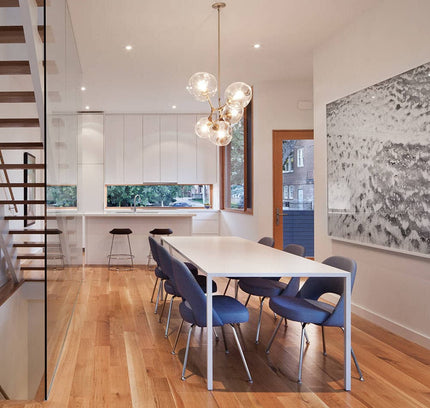 Chandelier BIFURCATION by Rodesigne — glass designer chandelier, custom lighting by RODESIGNE