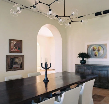 Chandelier BIFURCATION by Rodesigne — glass designer chandelier, custom lighting by RODESIGNE