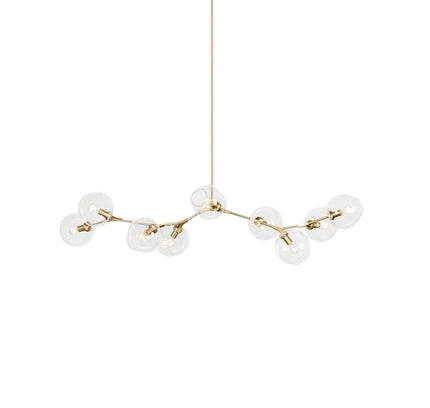 Chandelier BIFURCATION by Rodesigne — glass designer chandelier, custom lighting by RODESIGNE