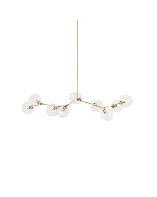 Chandelier BIFURCATION by Rodesigne — glass designer chandelier, custom lighting by RODESIGNE