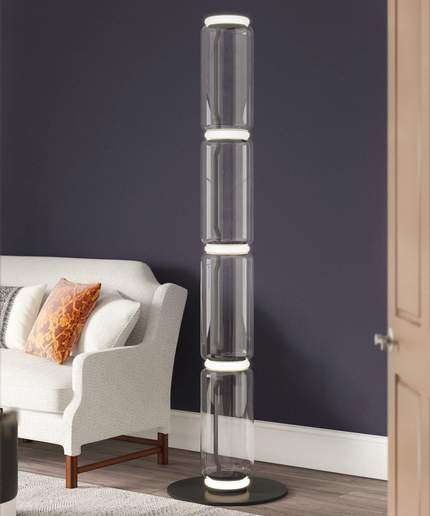 Floor lamp KRUKKE by Rodesigne — glass designer floor lamp by RODESIGNE