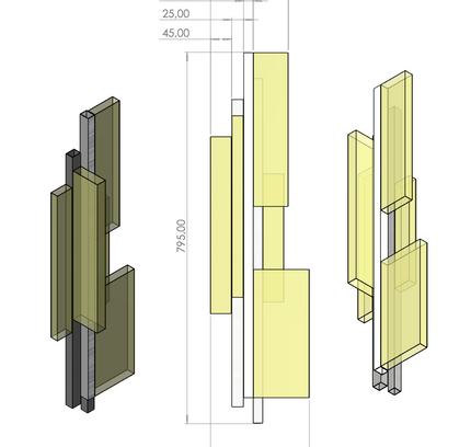 Wall Sconce PARTIKLER — wall sconce lamp, designer lighting by RODESIGNE