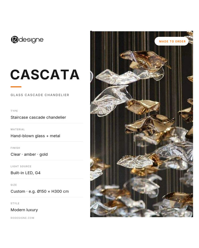 Chandelier CASCATA by Rodesigne — specifications