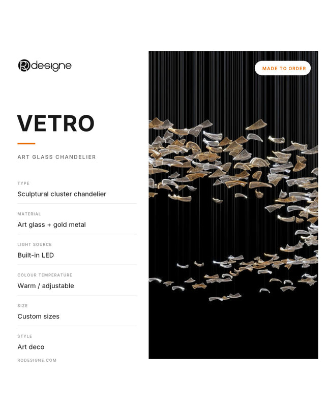 Chandelier VETRO by Rodesigne — specifications