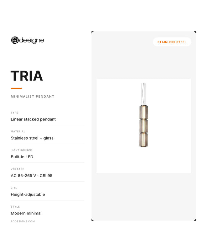 Pendant lamp TRIA by Rodesigne — specifications