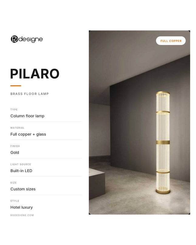 Floor lamp PILARO by Rodesigne — specifications