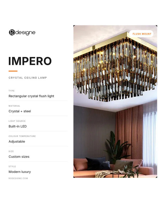 Ceiling lamp IMPERO by Rodesigne — specifications