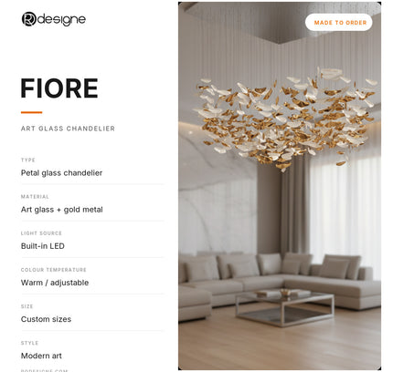 Chandelier FIORE by Rodesigne — specifications