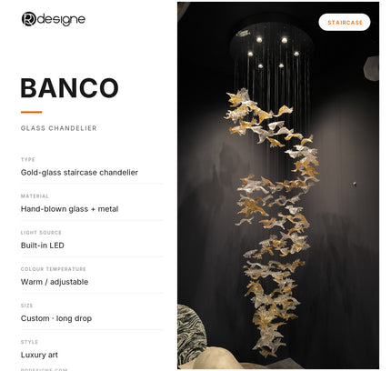 Chandelier BANCO by Rodesigne — specifications