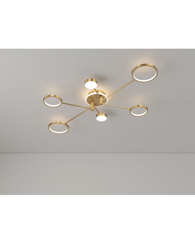 Сeiling lamp TONA by Rodesigne — brass designer piece by RODESIGNE