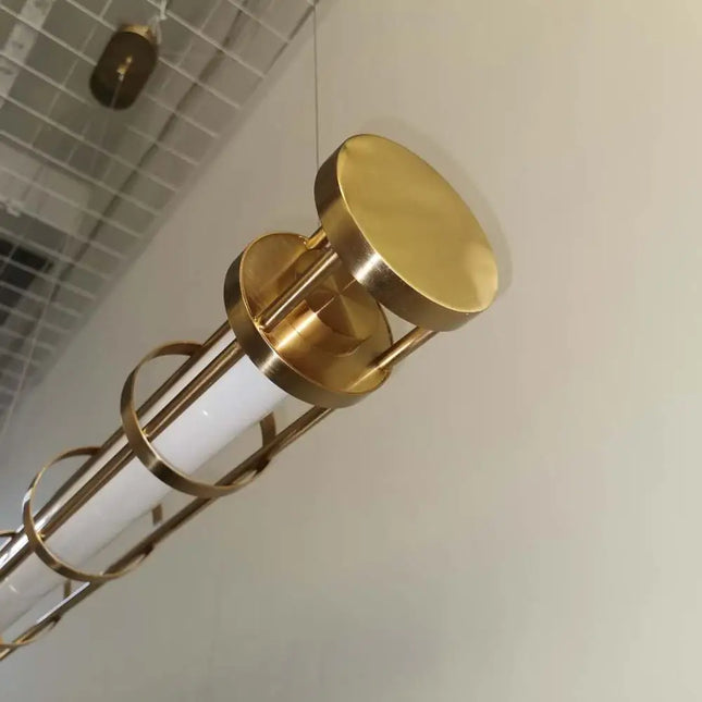 Chandelier CAGE TUBA — designer chandelier, custom lighting by RODESIGNE