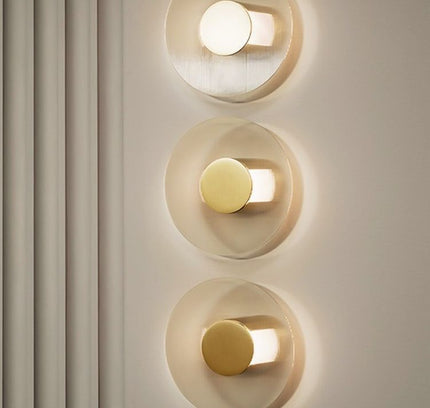 Wall Sconce LUXURE CIRCLE — brass wall sconce lamp, designer lighting by RODESIGNE