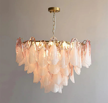Chandelier MALANA by RODESIGNE, 60 × 52 cm, Pink