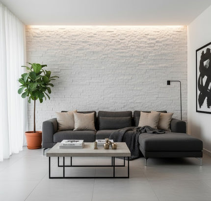 Panel LITTLE STRIP STONE — decorative acoustic wall panel, sound absorption by RODESIGNE