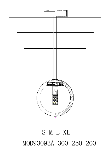 Ceiling Light DEA — ceiling light fixture, designer lighting by RODESIGNE