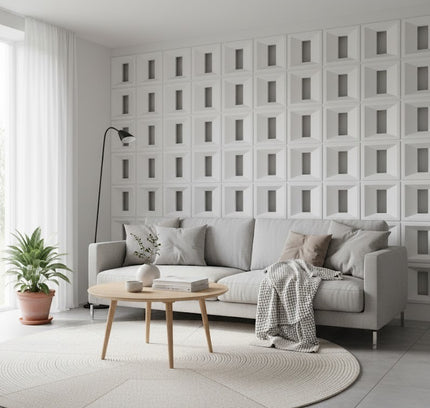 Panel LONG LATTICE — decorative acoustic wall panel, sound absorption by RODESIGNE