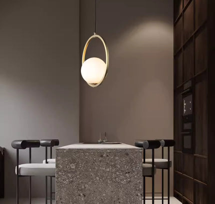 Pendant Light HOOP CIRCLE — modern pendant light, custom designer lighting by RODESIGNE
