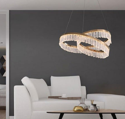 Chandelier KROWLY by Rodesigne — brass designer chandelier, custom lighting by RODESIGNE