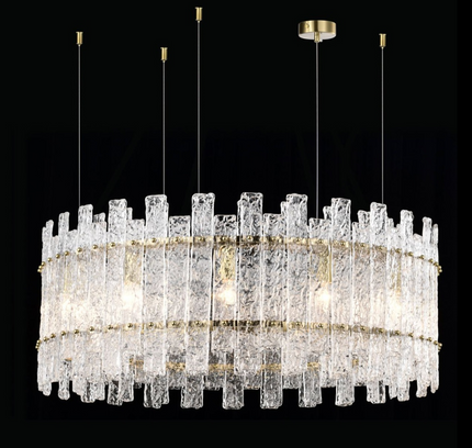 Chandelier CREAZIO by Rodesigne — glass designer chandelier, custom lighting by RODESIGNE