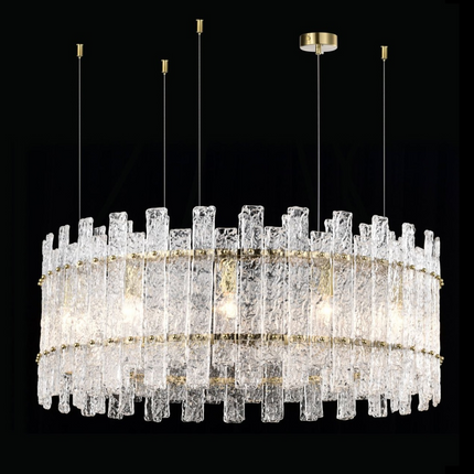 Chandelier CREAZIO by Rodesigne — glass designer chandelier, custom lighting by RODESIGNE