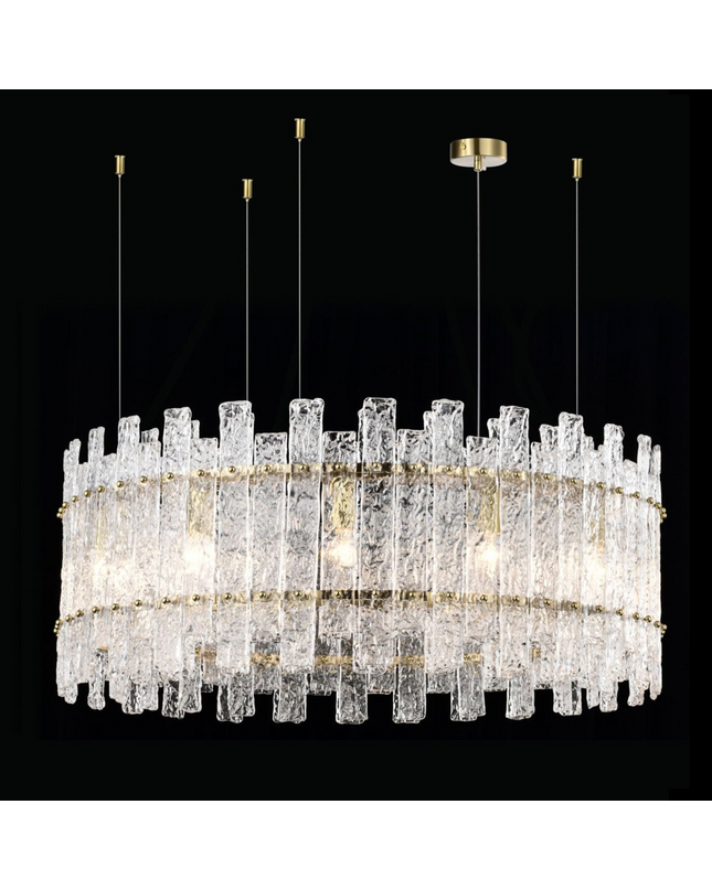 Chandelier CREAZIO by Rodesigne — glass designer chandelier, custom lighting by RODESIGNE