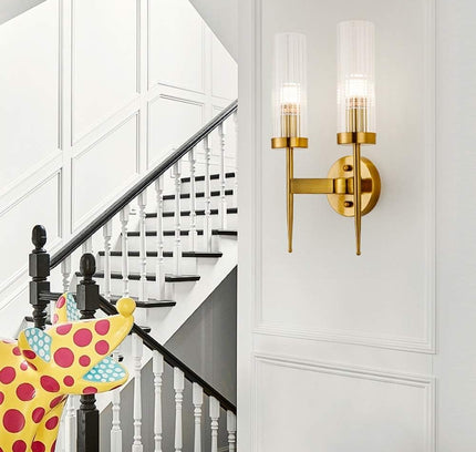 Wall Sconce VERNON — brass wall sconce lamp, designer lighting by RODESIGNE